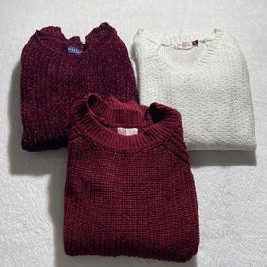 BUNDLE of 3 SWEATERS